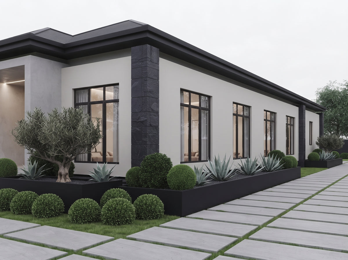 The Onyx Crest Residence | Modern Minimalist Luxury Bungalow Design