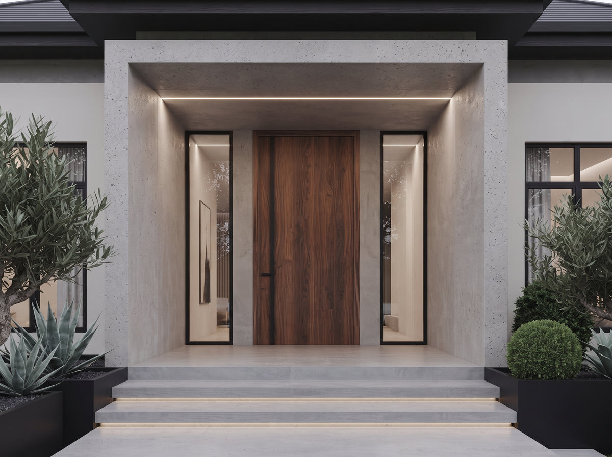 The Onyx Crest Residence | Modern Minimalist Luxury Bungalow Design