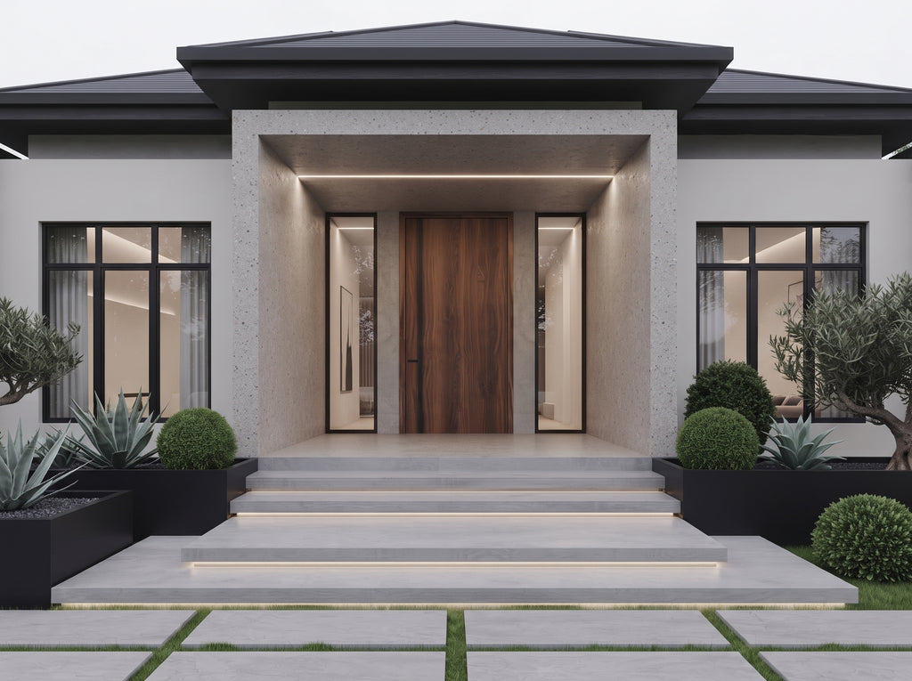 The Onyx Crest Residence | Modern Minimalist Luxury Bungalow Design