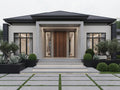The Onyx Crest Residence | Modern Minimalist Luxury Bungalow Design