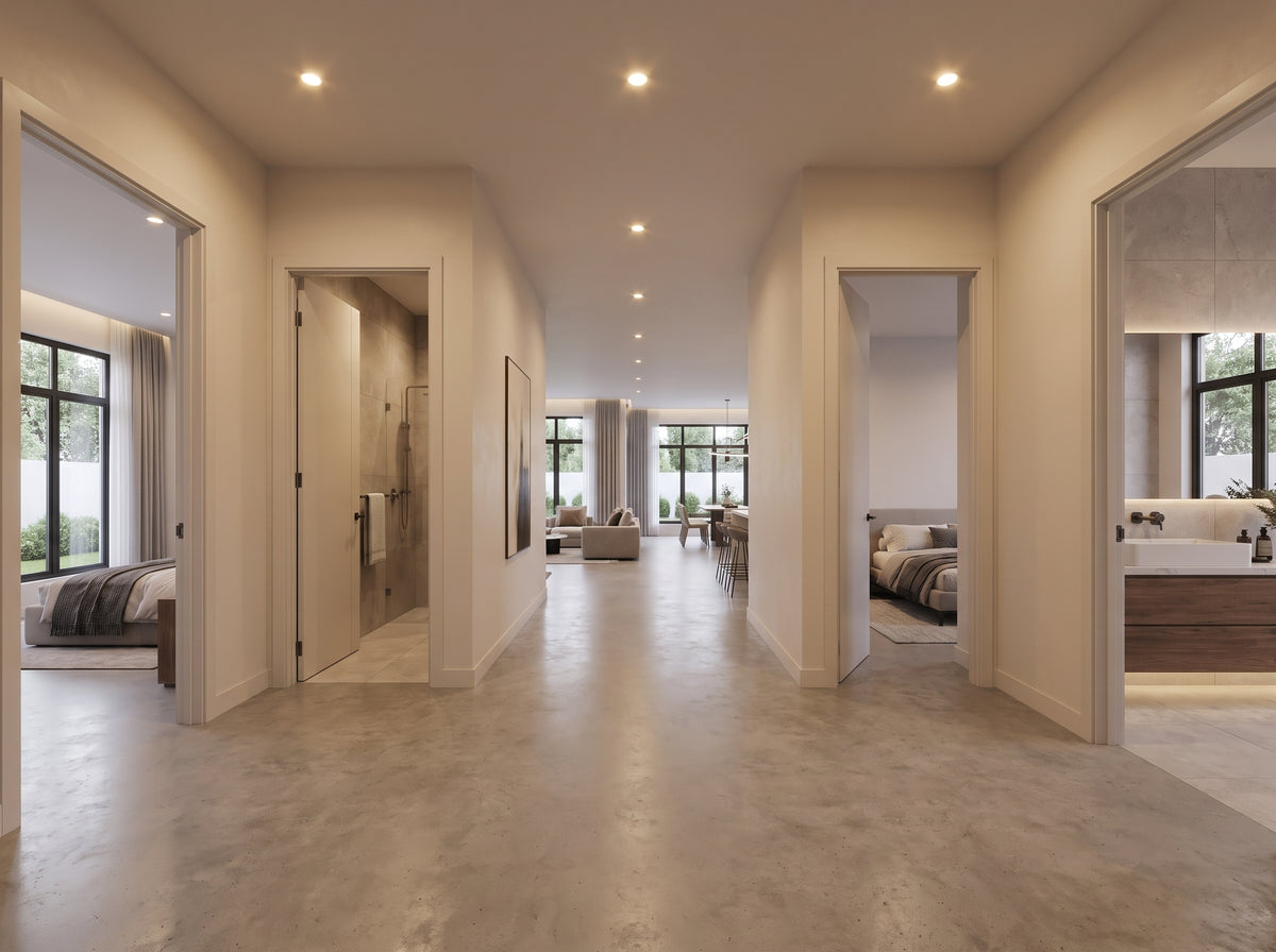 The Onyx Crest Residence | Modern Minimalist Luxury Bungalow Design